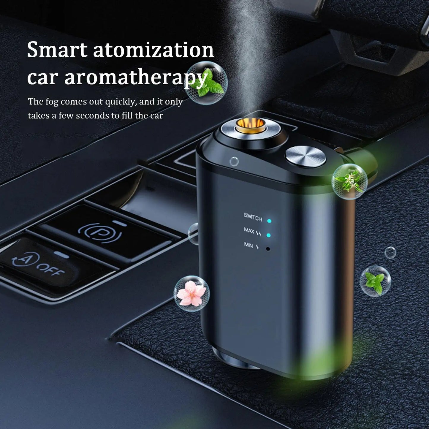Car Essential Oil Diffuser – Intelligent Fragrance Spray (Portable)