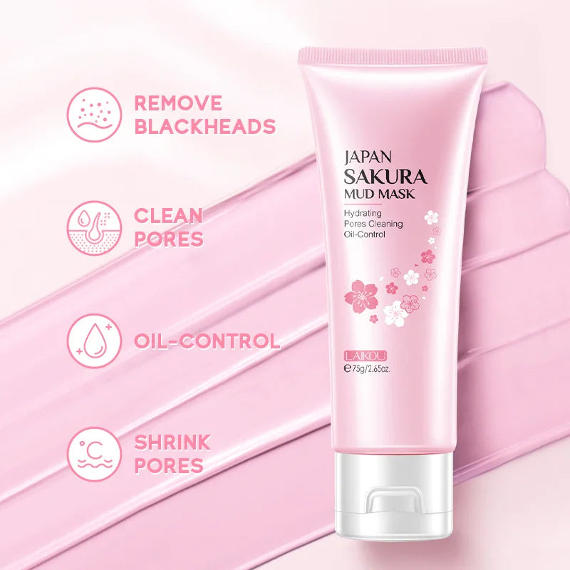 Sakura Skin Care Set – 9Pcs Kit with Cleanser, Cream, Sunscreen, Mask & Eye Cream