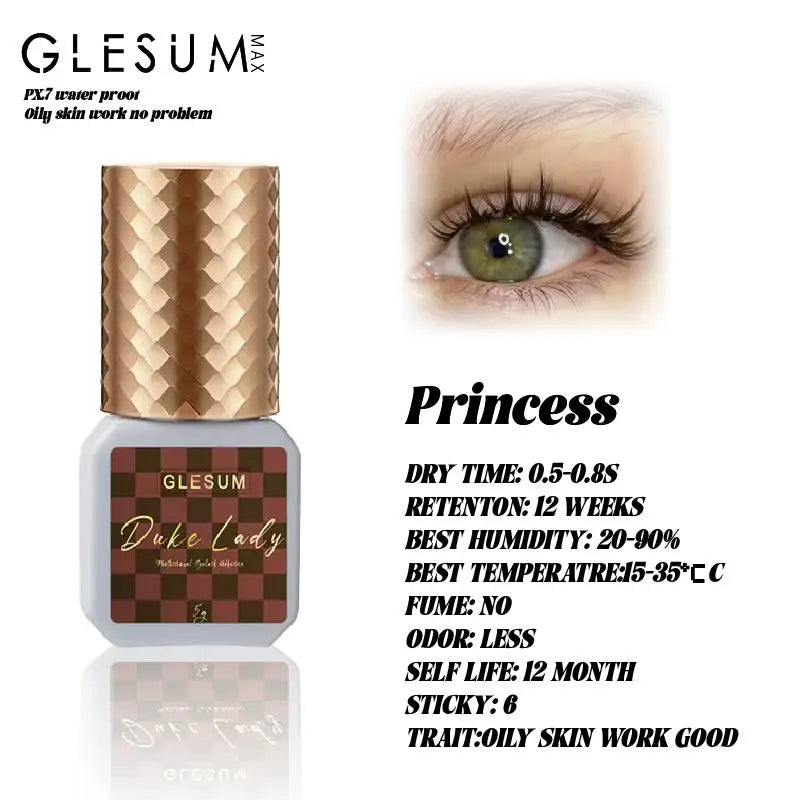Glesum Eyelash Extension Glue – Fast Dry Latex-Free Adhesive