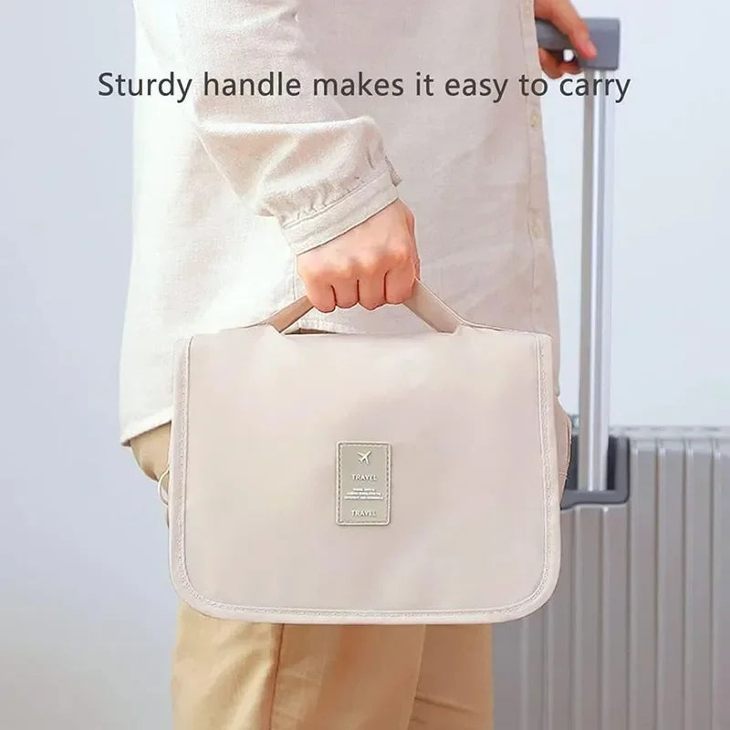 Hanging Travel Toiletry Bag with Hook (Waterproof)
