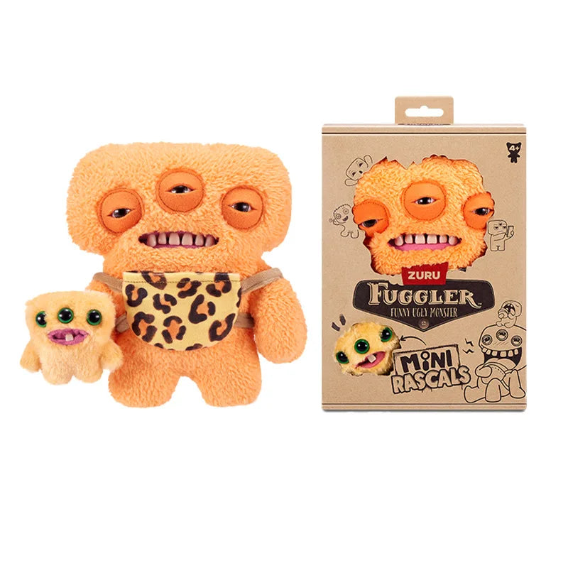 Fuggler Soft Plush Doll Toy Mini Rascals Series Cartoon Ugly Kawaii Parenting Teeth Monster Original Box Children Birthday Gifts