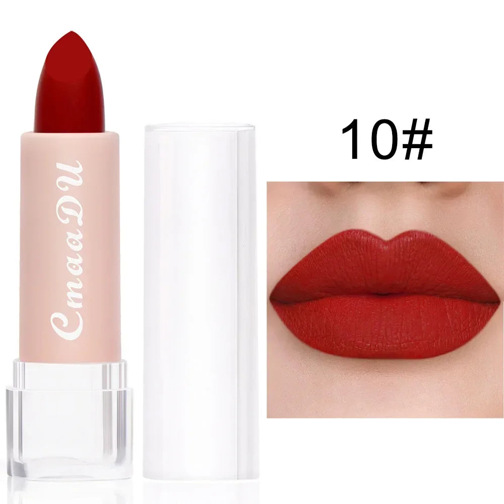 CmaaDu 15-Color Matte Liquid Lipstick Set – Waterproof Long Wear