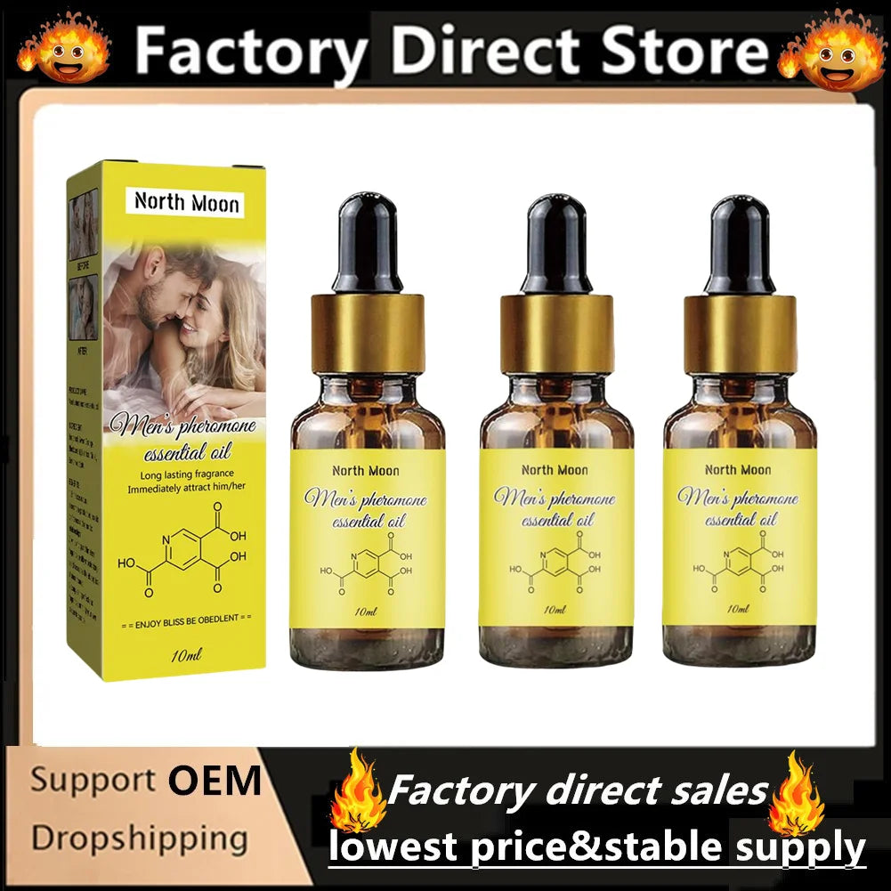 Men Pheromone Perfume Oil Set – Intense Fragrance (1/3/5PCS)