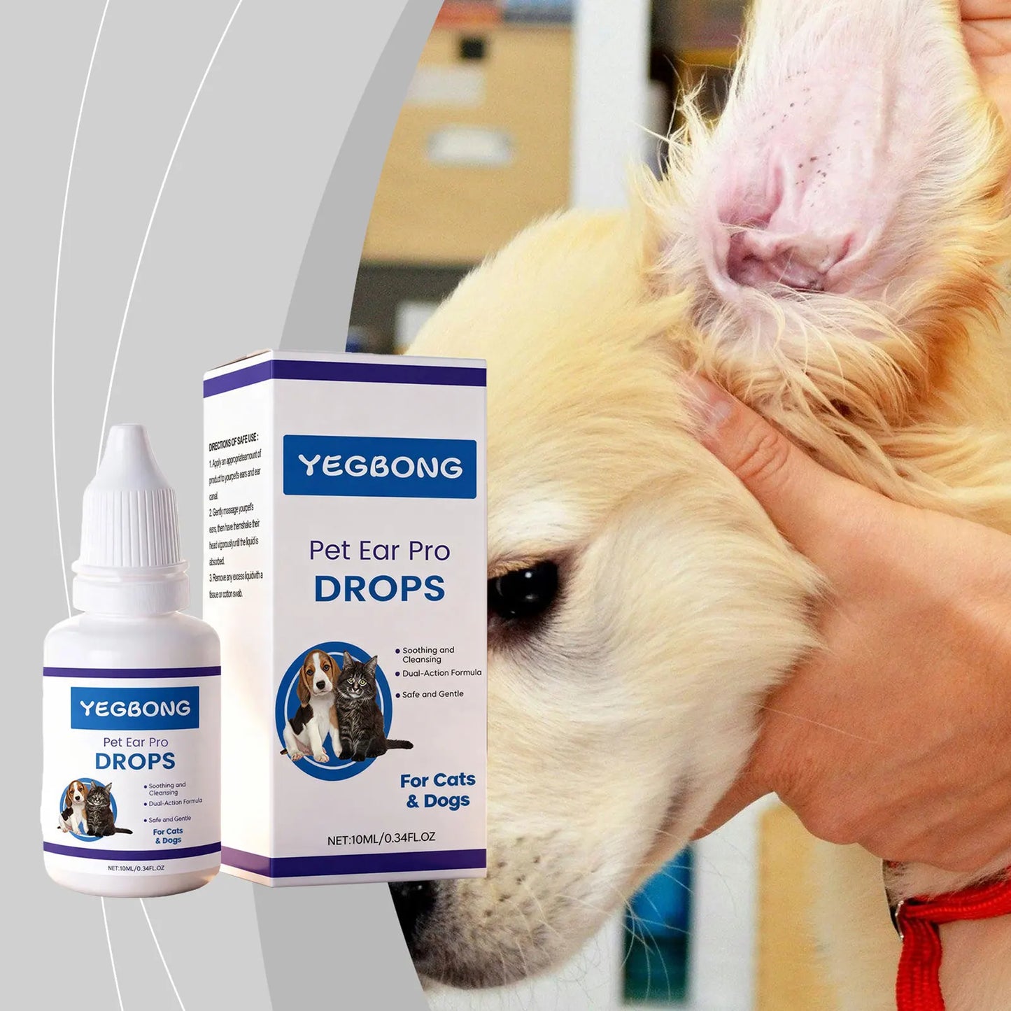 EarRelief: Professional Ear Cleansing Drops for Pets