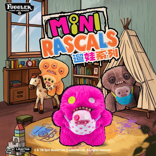 Fuggler Soft Plush Doll Toy Mini Rascals Series Cartoon Ugly Kawaii Parenting Teeth Monster Original Box Children Birthday Gifts