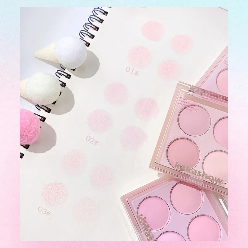 Surnelia Radiant-Glow: Korean-Style Multi-Blush & Contour Palette