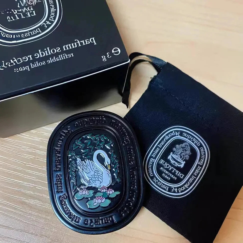 Elegant Solid Perfume Compact – Unique Floral Scented Balm