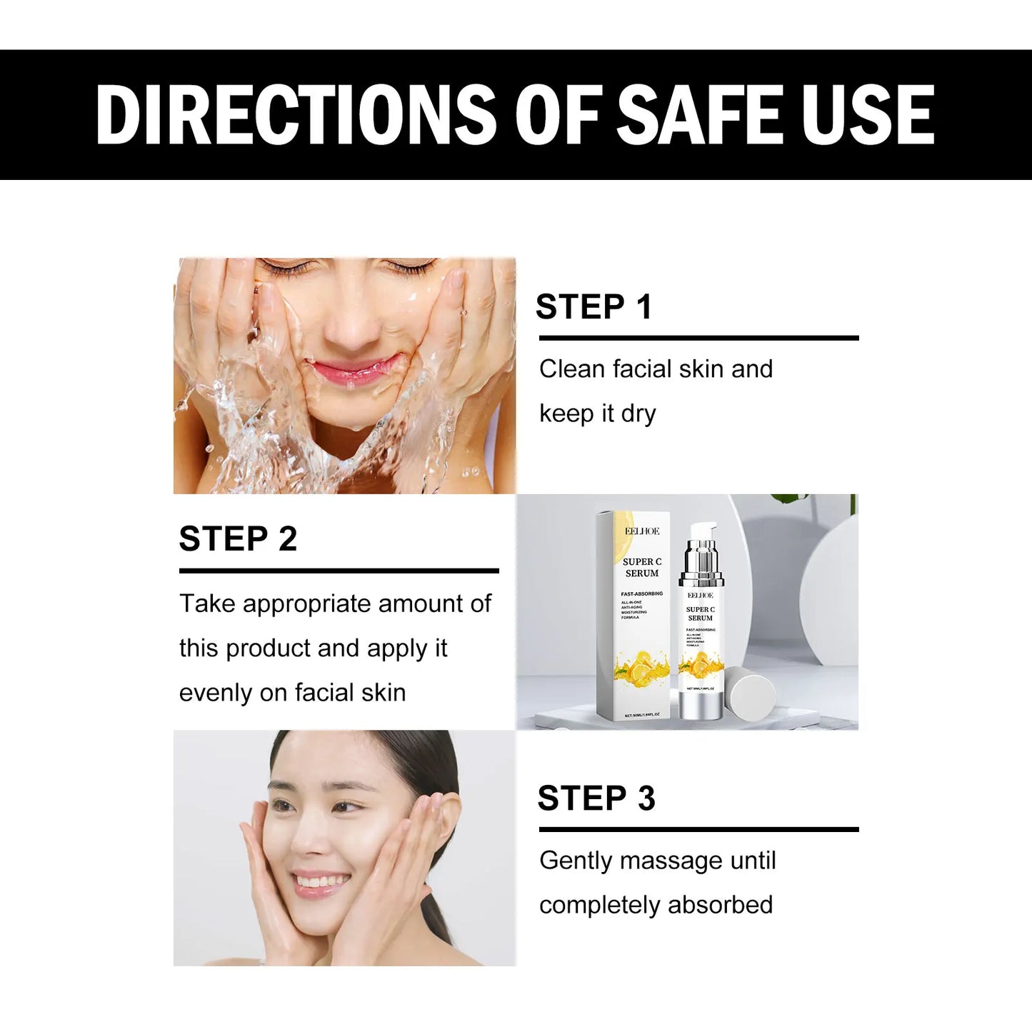 Vitamin C Serum with Niacinamide – Brightening & Hydrating Skin Care (109g)