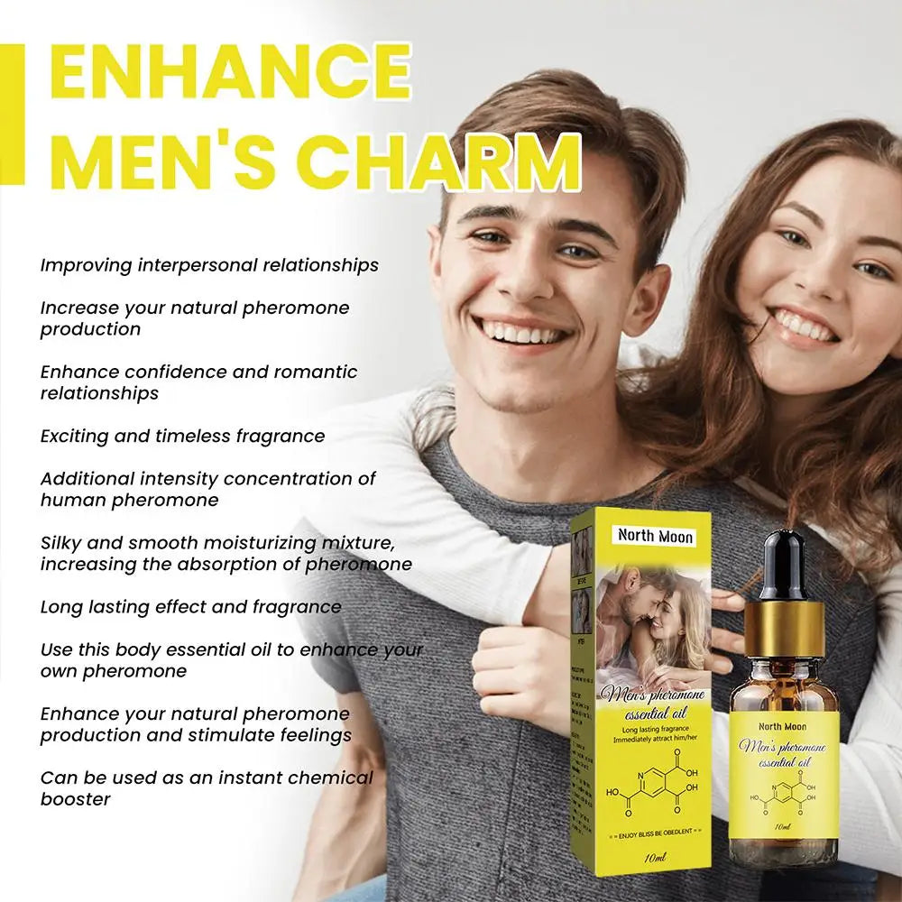 Men Pheromone Perfume Oil – Intense Long Lasting Fragrance