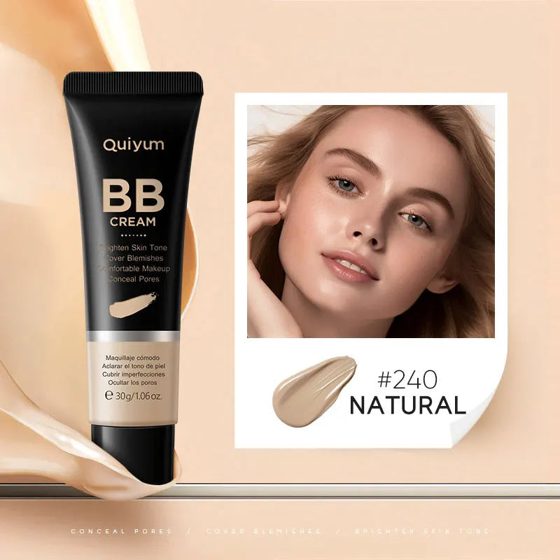 High Coverage BB Cream – Waterproof, Long-Lasting Brightening Face Foundation