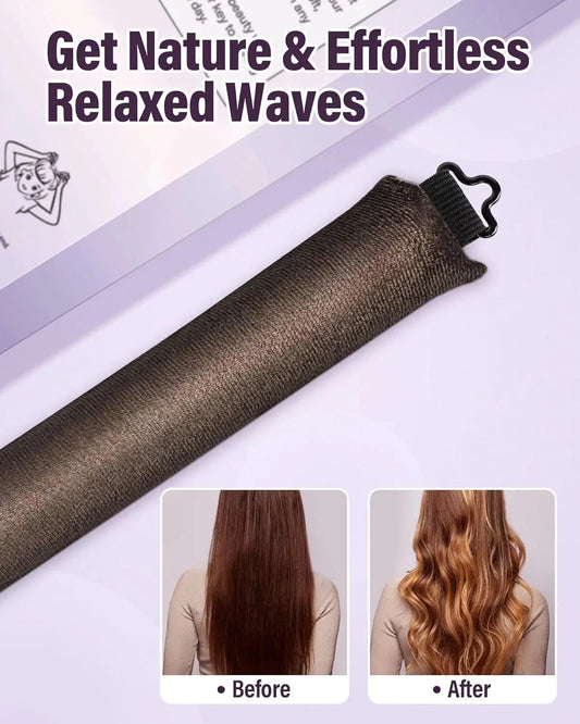 3pcs Heatless Hair Curler Set – No Heat Satin Curlers with Scarf