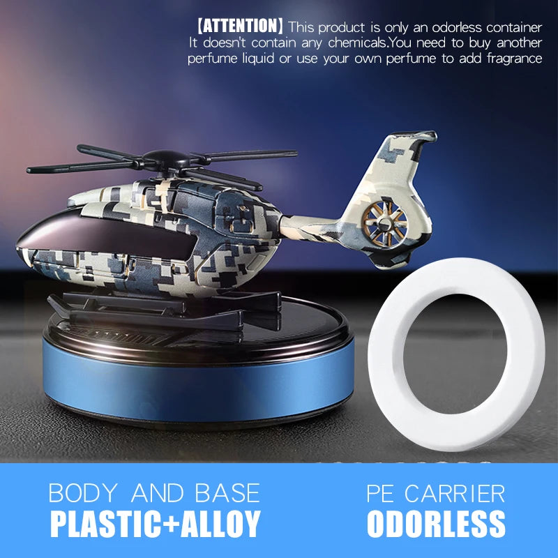 Solar Helicopter Car Air Freshener – DIY Aroma Diffuser Ornament