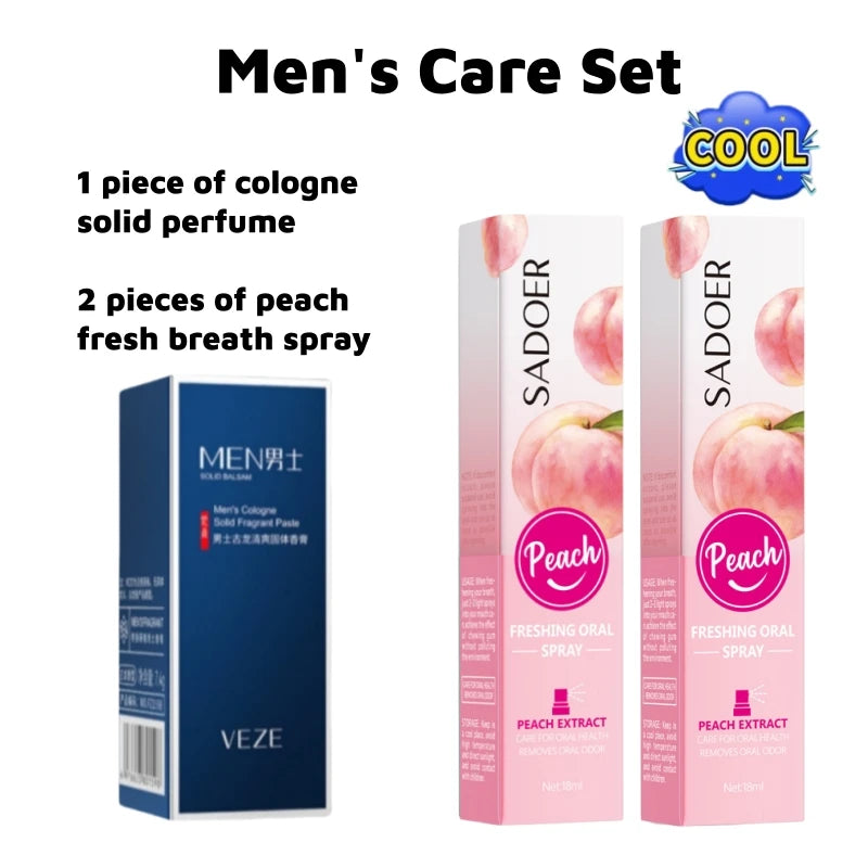 Fanzhen Men’s Solid Perfume Stick – Fresh Portable Travel Fragrance