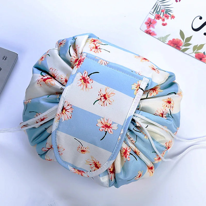 Drawstring Cosmetic Bag – Waterproof Travel Makeup Organizer