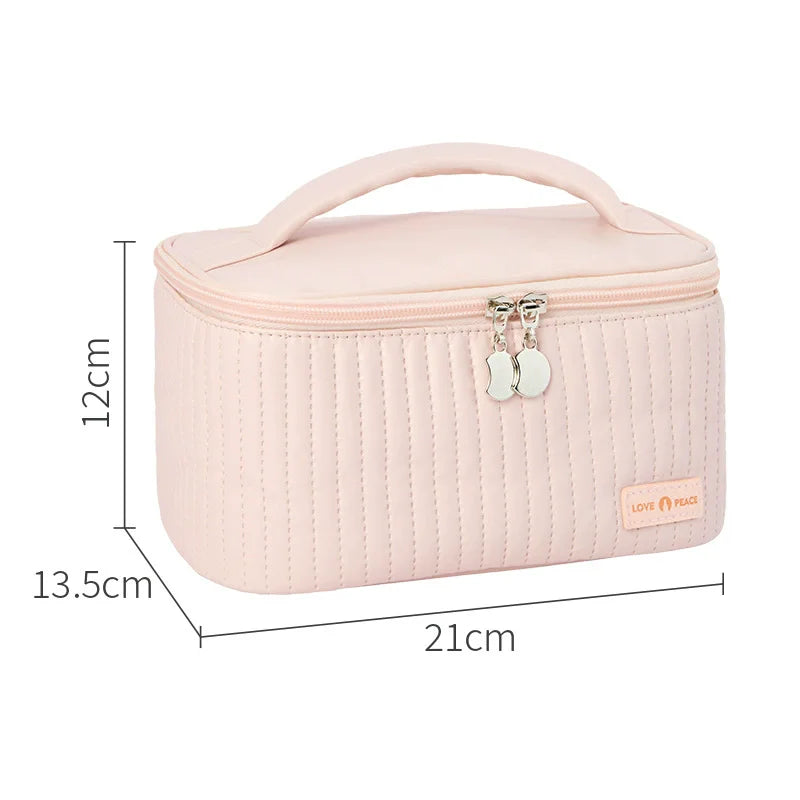Premium PU Leather Travel Cosmetic Organizer