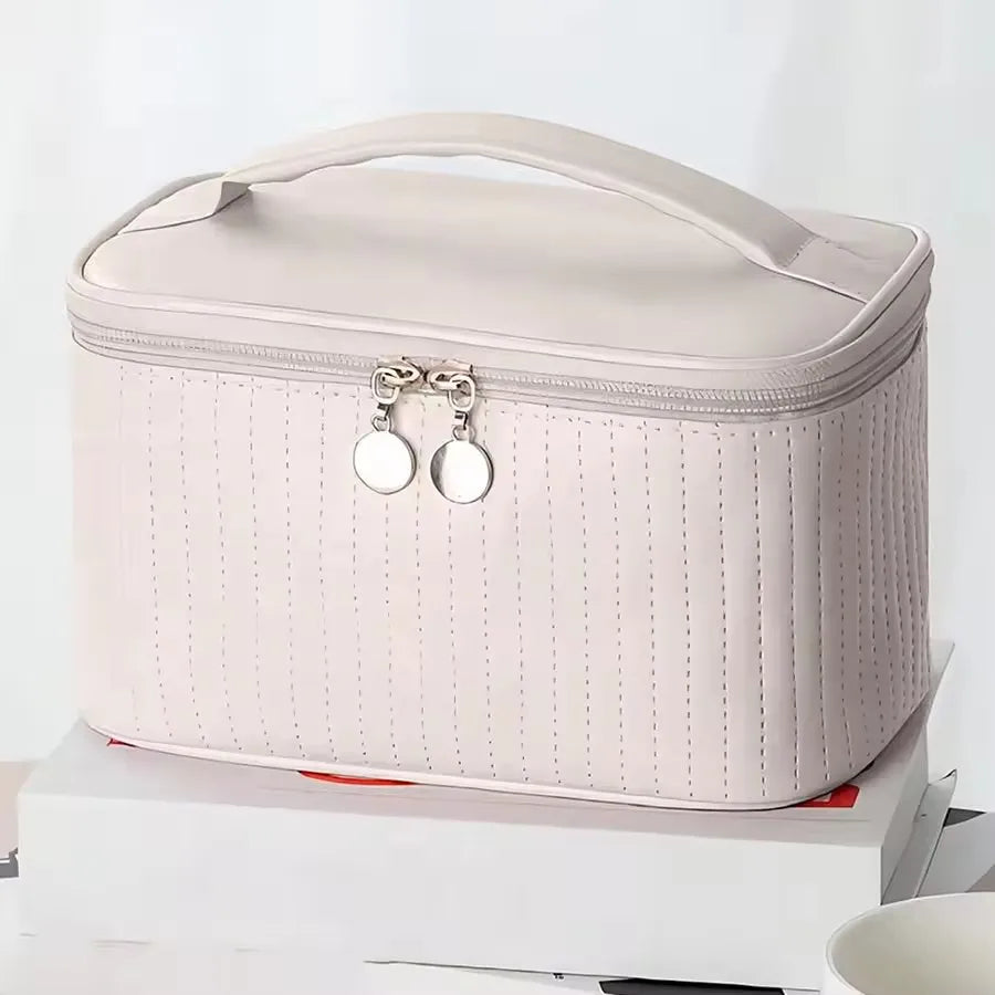 Premium PU Leather Travel Cosmetic Organizer