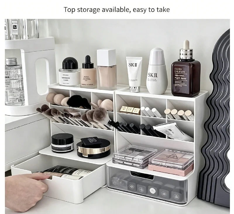Drawer Makeup Storage Box – Desktop Cosmetic Organizer