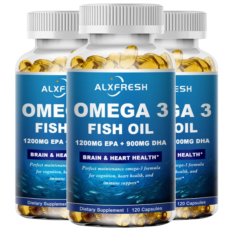 Alxfresh Omega 3 Fish Oil 3600mg – High EPA & DHA Supplement