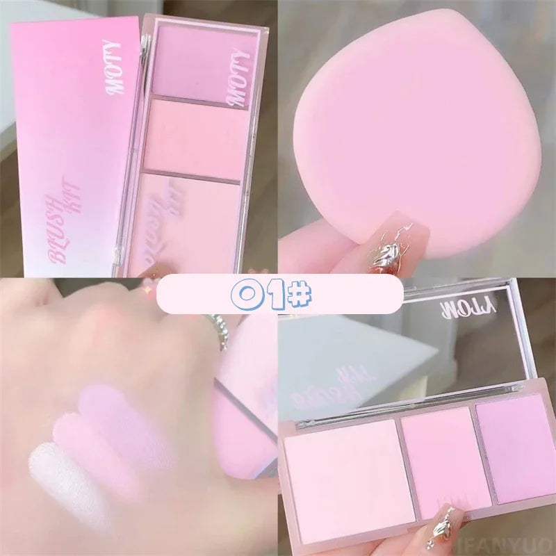 Surnelia Radiant-Glow: Korean-Style Multi-Blush & Contour Palette