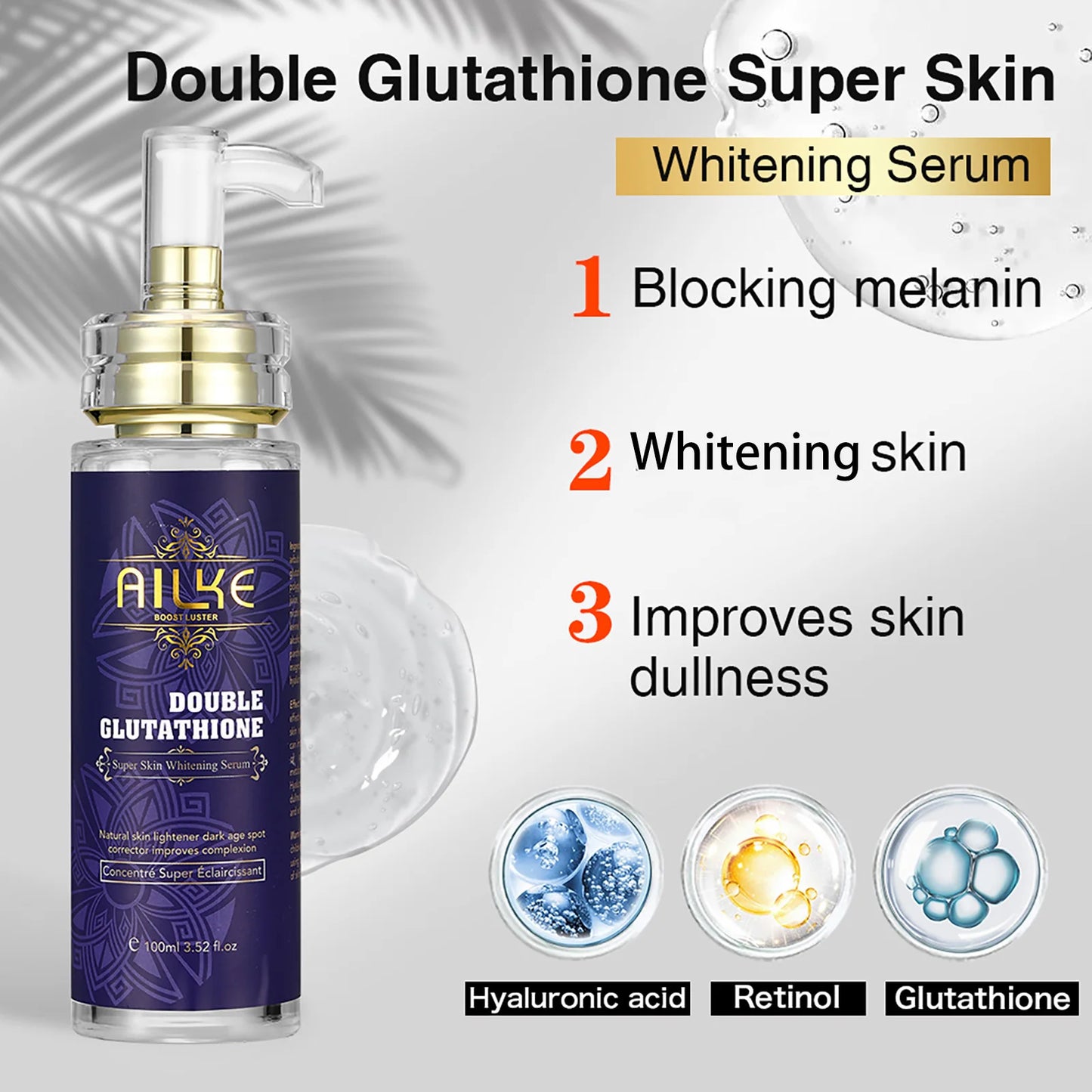 AILKE Glutathione Skin Care Kit – 5-in-1 Hydrating & Brightening Set