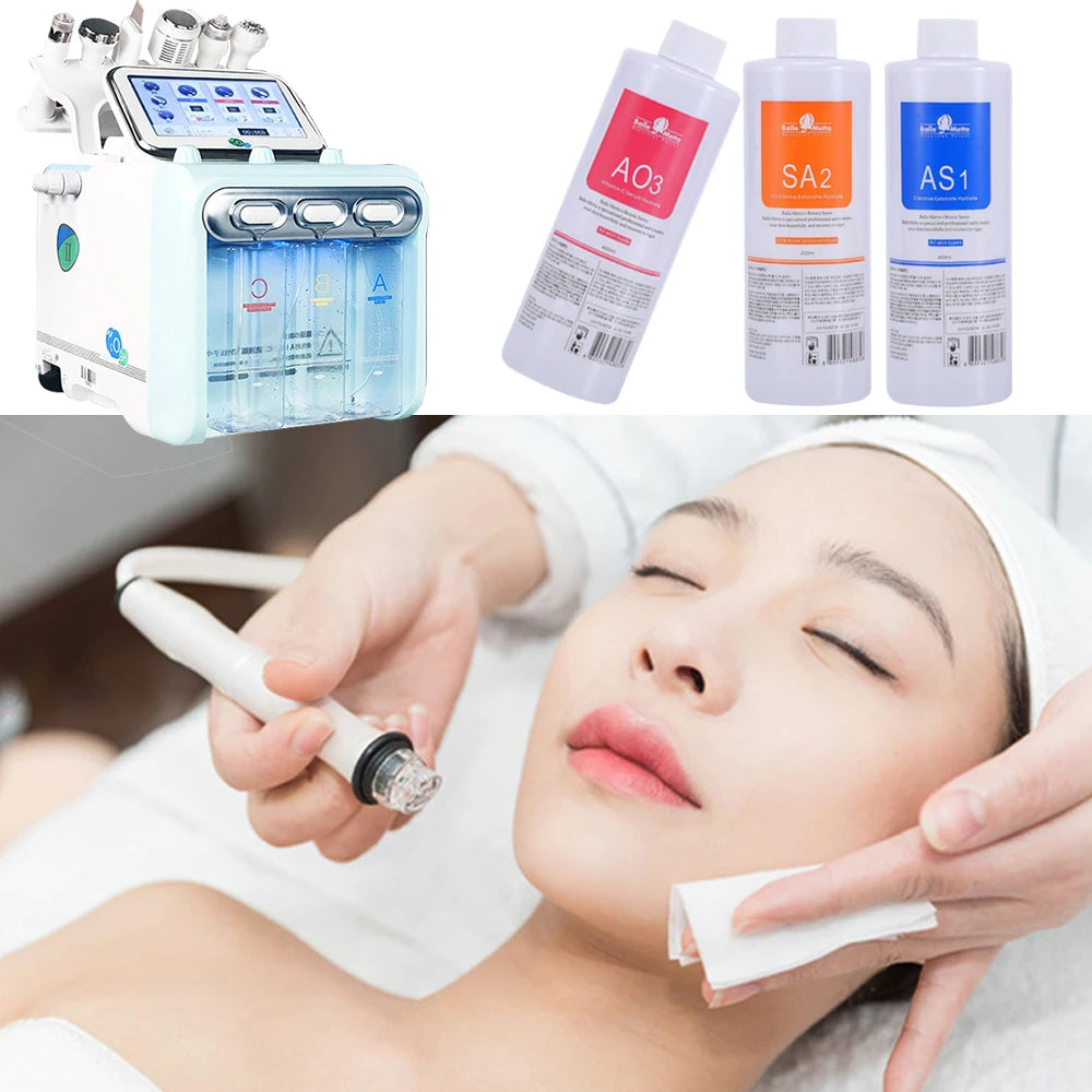 Hydra Facial Aqua Peel Solution Set – AS1 SA2 AO3 (3PCS, 1200ml)