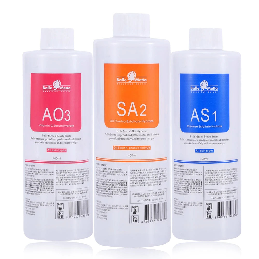 Hydra Facial Aqua Peel Solution Set – AS1 SA2 AO3 (3PCS, 1200ml)