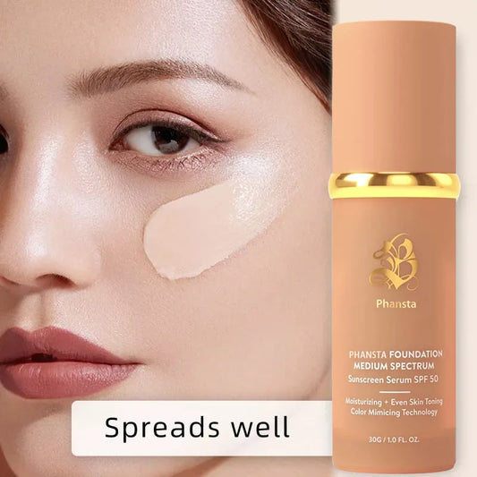 4-in-1 Liquid Foundation – SPF 50+ Full Coverage Waterproof