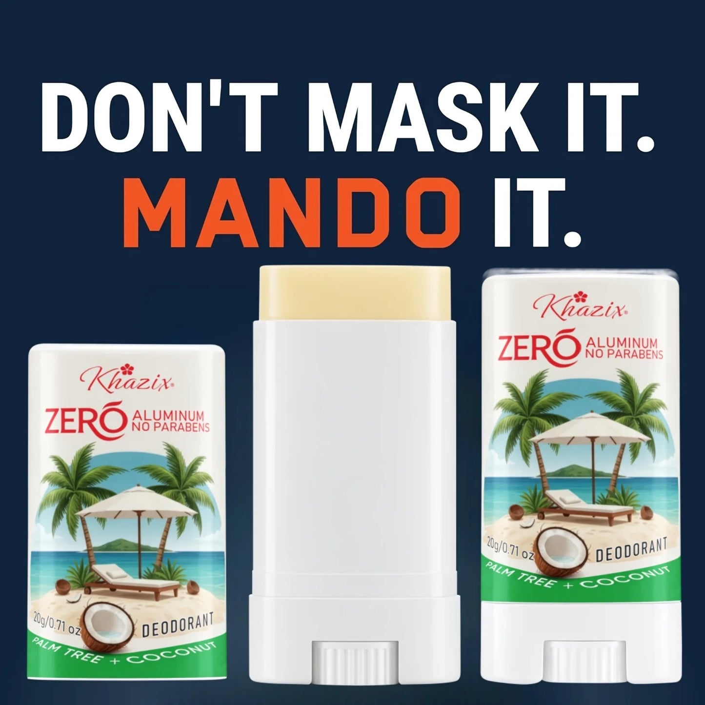 20g universal deodorant for both men and women, aluminum-free formula, provides all-day freshness and lasts long