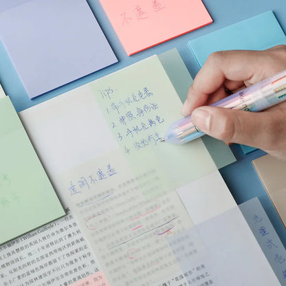 ClearNotes: 50-Sheet Transparent Waterproof Pads