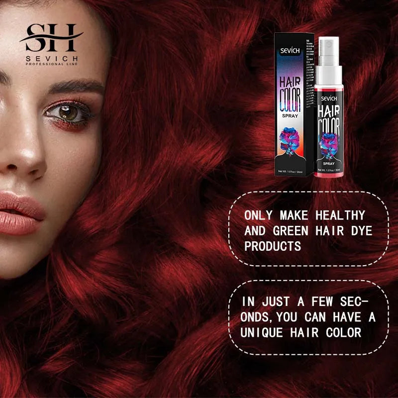 Temporary Hair Color Spray – Washable One-Time Hair Dye