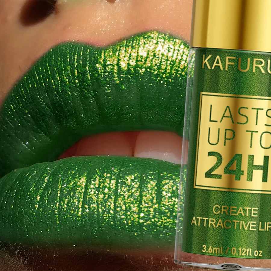 Metallic Glitter Lip Gloss – Long Lasting Waterproof Shine