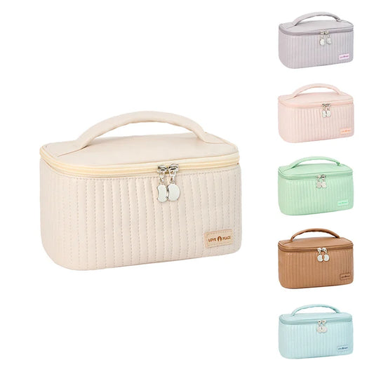 Premium PU Leather Travel Cosmetic Organizer