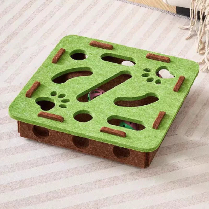 BrainyBox: Interactive Felt Maze for Cats