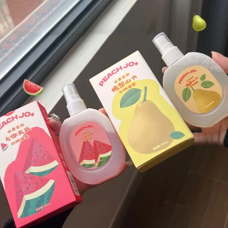 Clothes Perfume Spray Fresh Scent Long Lasting Deodorant for Men and Women Clothing Fruits Peach Odor Air Freshener Fragrance