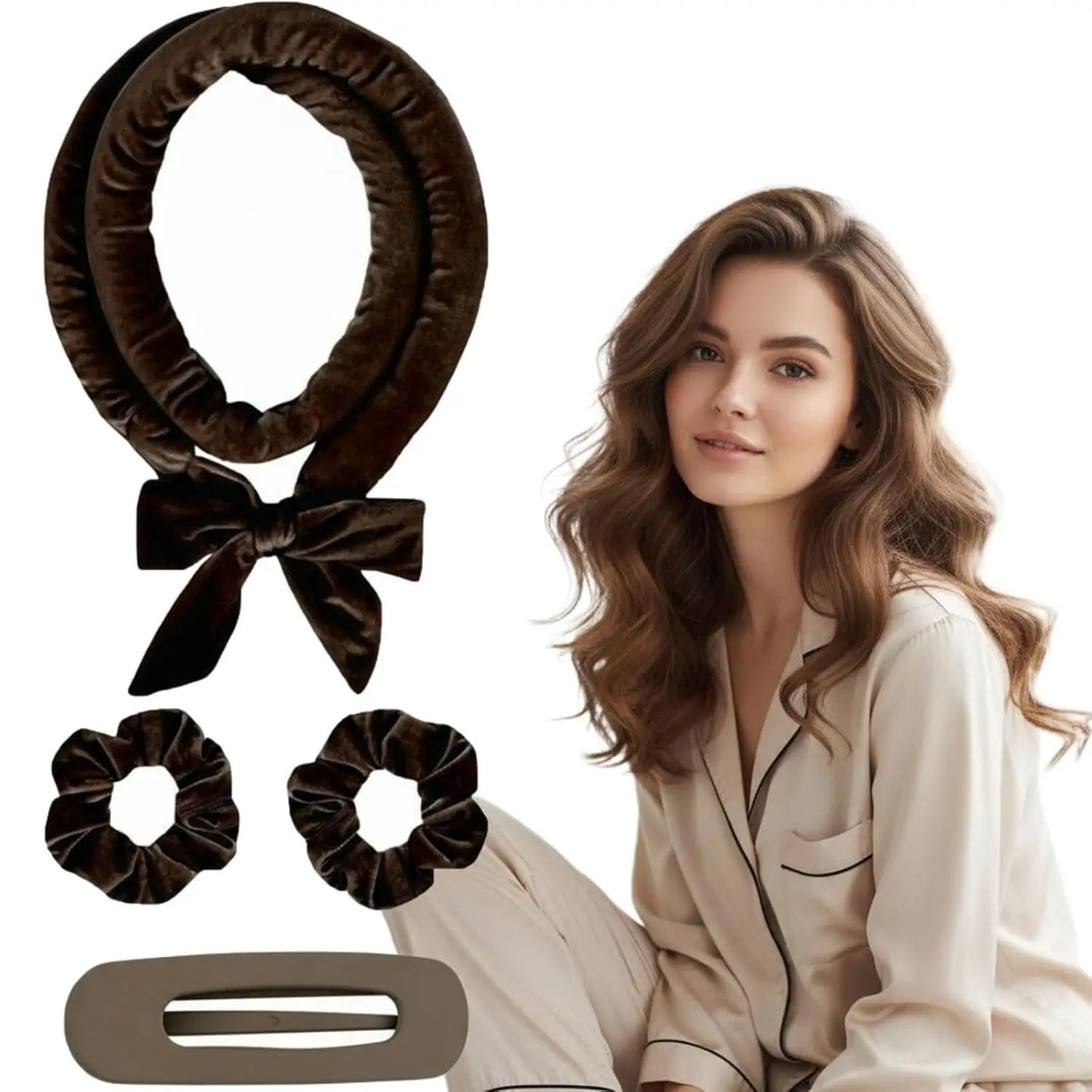 Heatless Curling Headband – No Heat Hair Curler Set