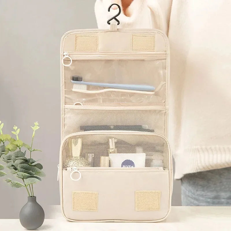 Hanging Travel Toiletry Bag with Hook (Waterproof)