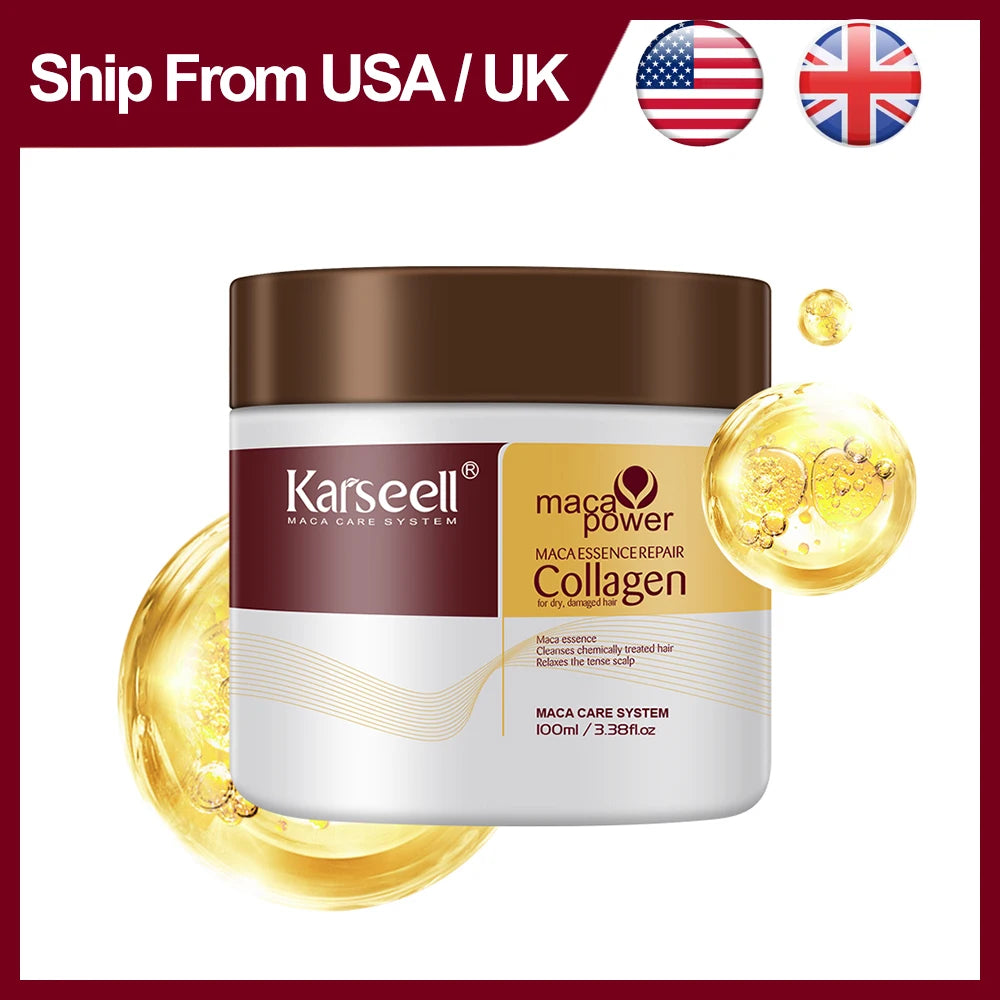 Karseell Collagen Hair Mask with Argan Oil – Deep Repair & Strengthening 100ml