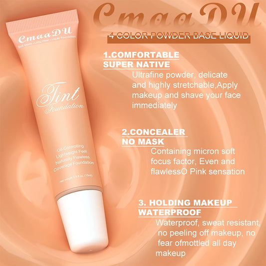 Full Coverage BB Cream & Foundation – Waterproof, Long-Lasting Face Corrector