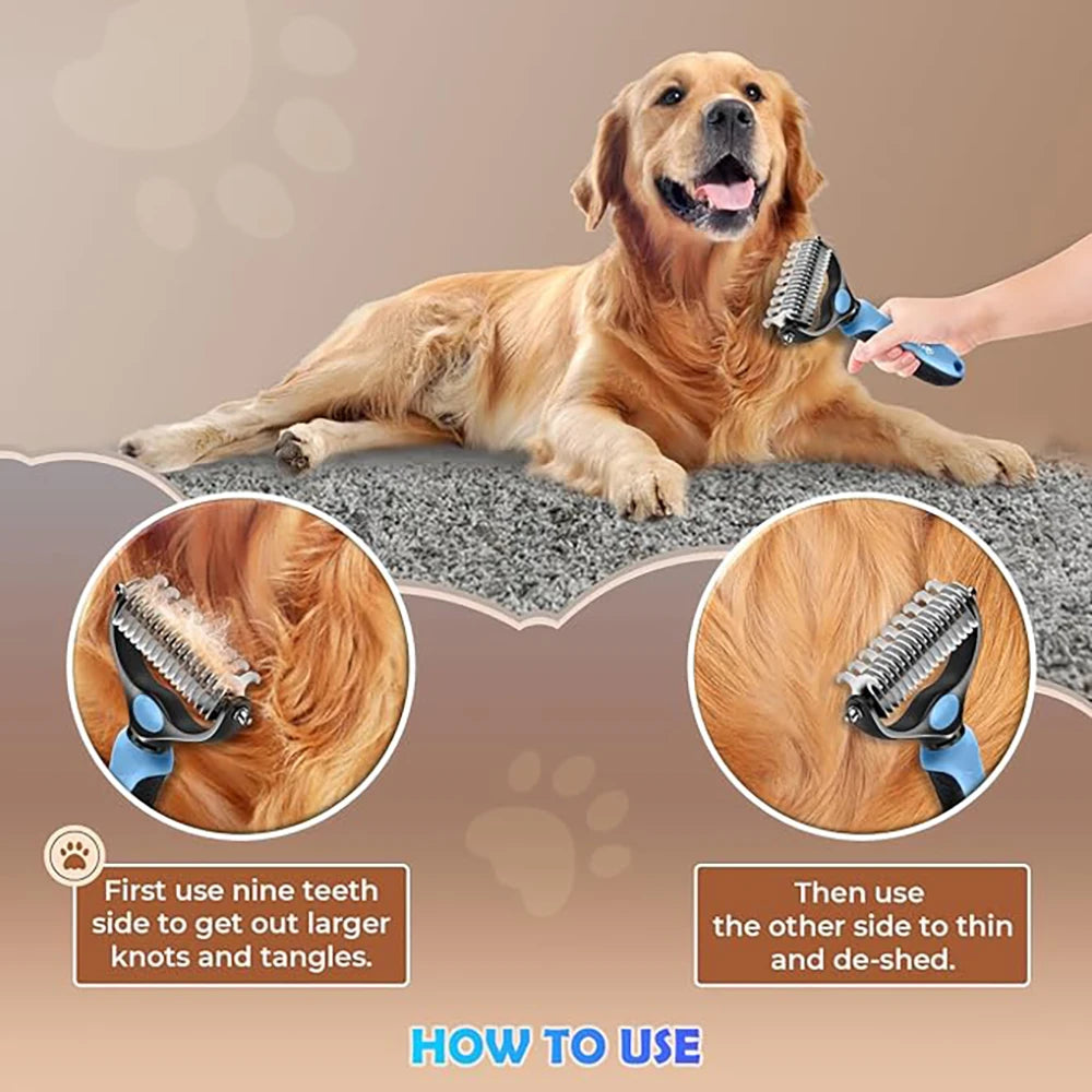 DetanglePro: Double-Sided Stainless Steel Knotting Comb