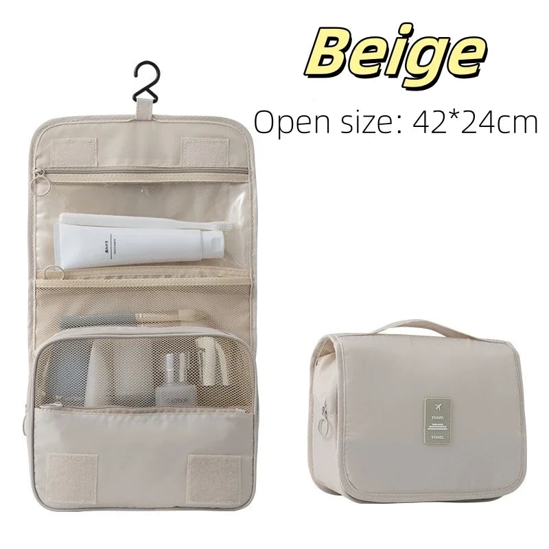 Hanging Travel Toiletry Bag with Hook (Waterproof)