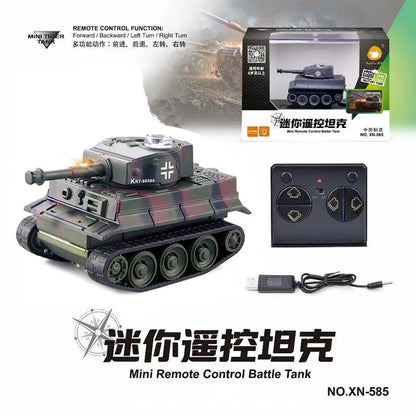 1:100 Scale Mini Tiger RC Tank Model ImitateRemote Radio Remote Control Tank Electronic Boys Toys for Children Kids Gifts
