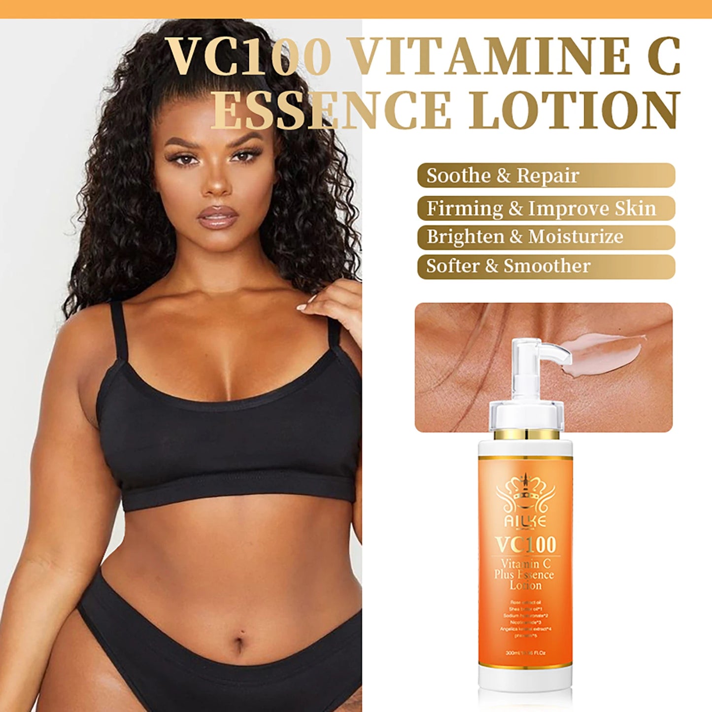 AILKE Vitamin C Skin Care Set – Collagen & Vitamin E Hydrating Care