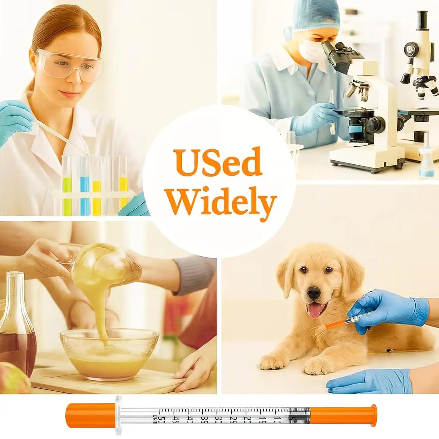 PetCare Precision: 1ml Syringe Set for Pet Medication