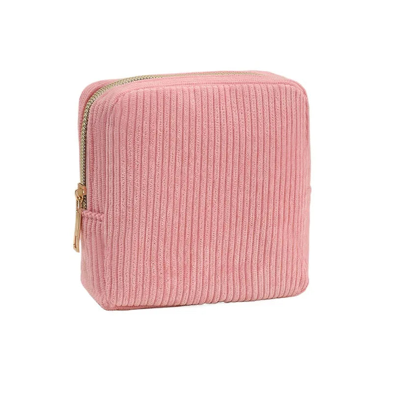 Vintage Corduroy Makeup Organizer (Mini Pouch)