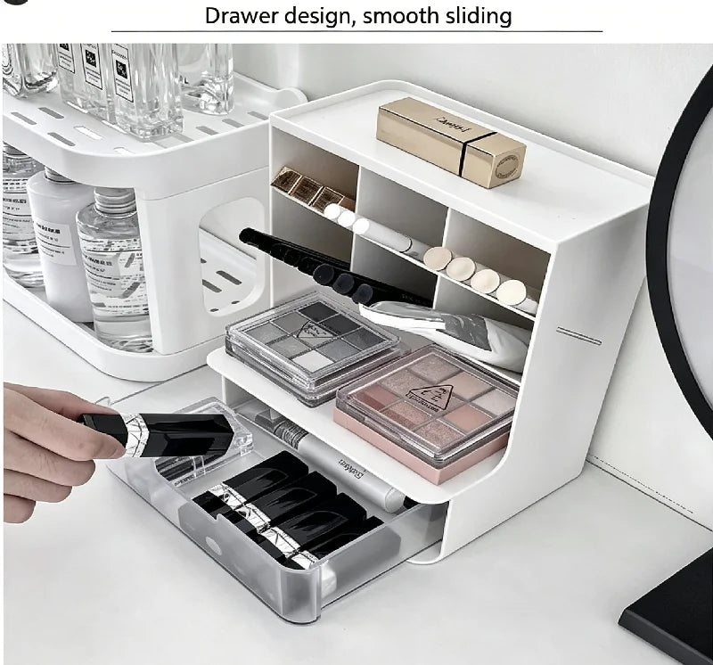 Drawer Makeup Storage Box – Desktop Cosmetic Organizer