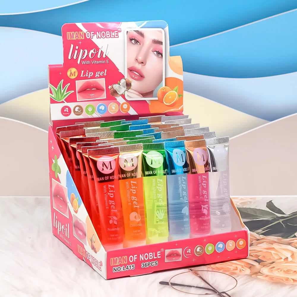 6-Piece Fruity Lip Gloss Set – Hydrating & Glossy