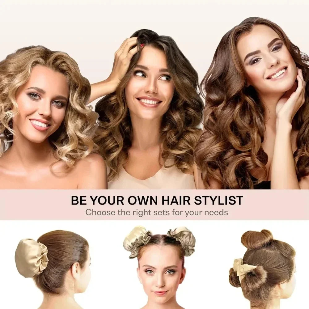Heatless Silk Curling Headband – No Heat Hair Curlers Set