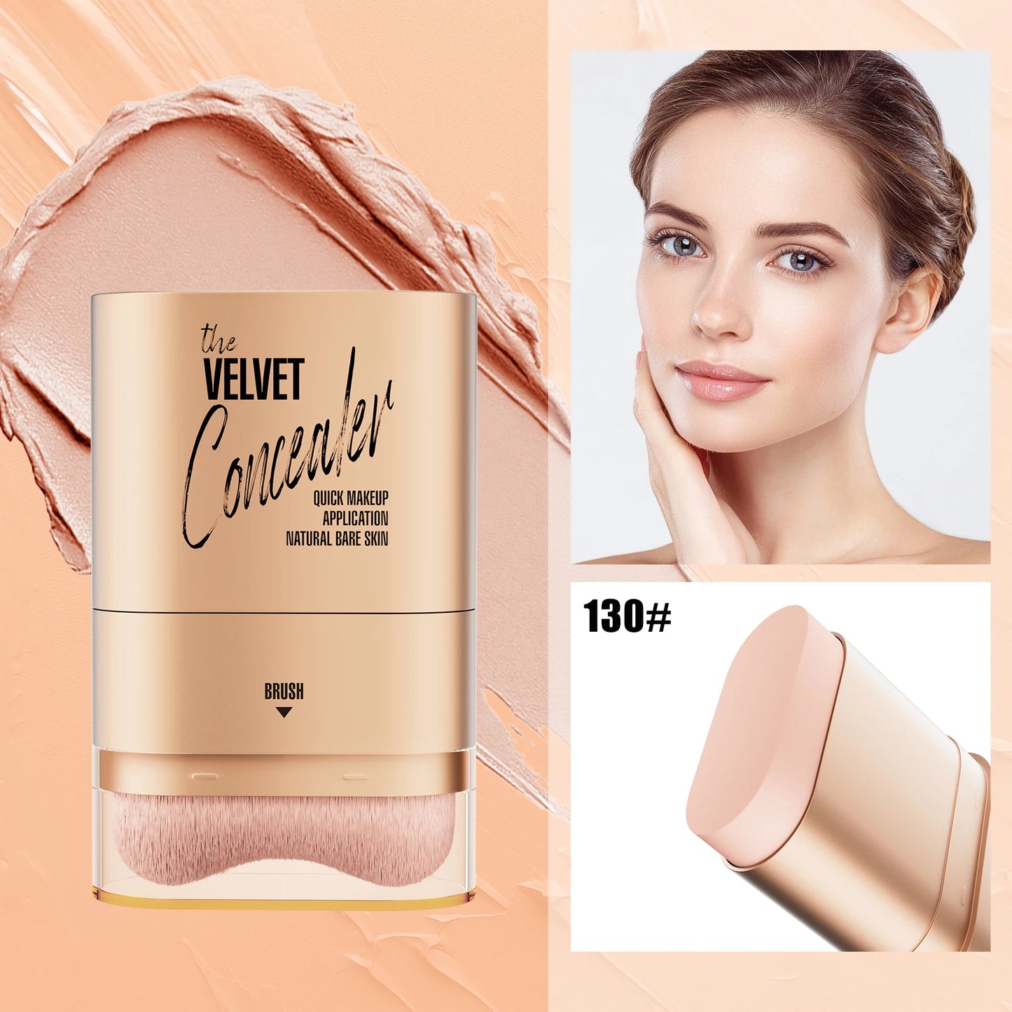 2-in-1 Foundation & Concealer Stick – Waterproof Full Coverage