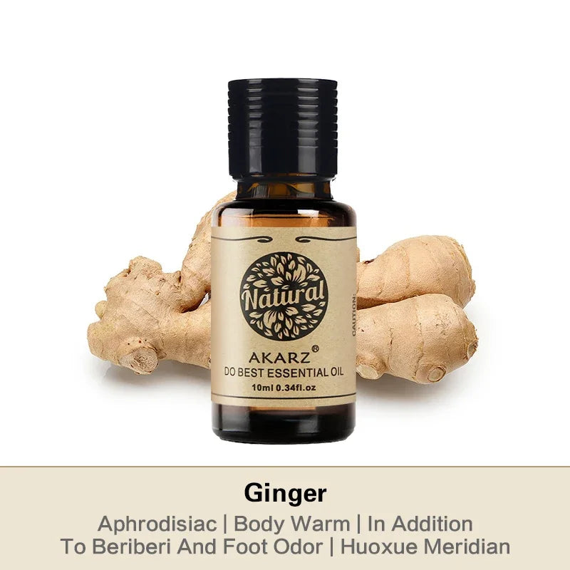 AKARZ Ginger Essential Oil – Natural Aromatherapy & Skin Care Oil