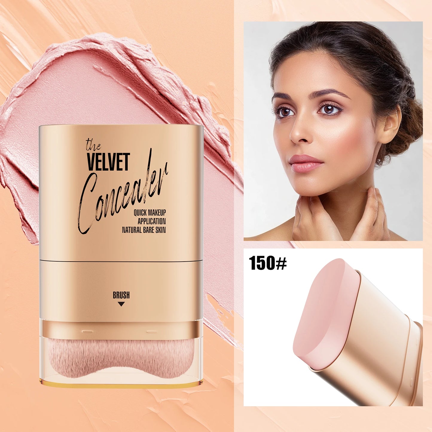 2-in-1 Foundation & Concealer Stick – Waterproof Full Coverage